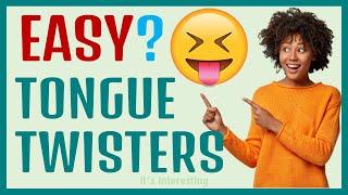 Easy Tongue Twisters in English for beginners  Easy tongue twister challenge for kids