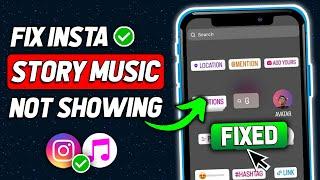 How To Fix Instagram Story Music Not Working (2024 New Method)