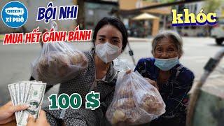 BỘI NHI mua hết gánh bánh xếp tai yến khiến cụ bà 80 tuổi bật khóc | Check in xì phố