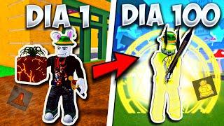 Passei mais 100 Dias no Blox Fruits