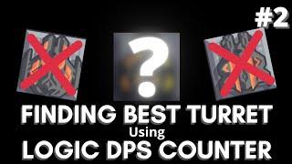 Mindustry | TESTING ground turrets vs reign USING LOGIC to find the HIGHEST DPS | Experiment #2