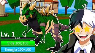 UPEI DO 1 AO 2550 COM A FRUTA T-REX no BLOX FRUITS!!