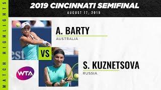 Ashleigh Barty vs. Svetlana Kuznetsova | 2019 Western & Southern Open Semifinal | WTA Highlights