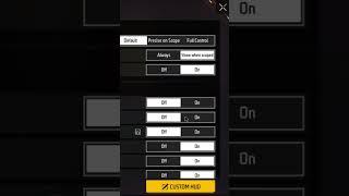 How To Enable Quick Reload Button Free Fire #shortvideo