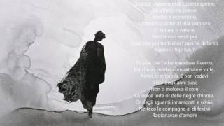 * G. Leopardi - A SILVIA (poesia recitata con testo in scorrimento)