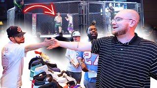QUICK FLIPPING SNEAKERS AT A CASINO MMA EVENT!