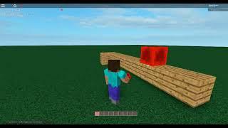 Roblox Script Simple Minecraft Steve (Press E To Open Inventory)