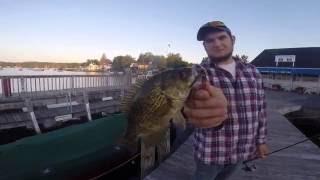 CATCHING ROCK BASS IN LAKE WINNIPESAUKEE WITH SETH