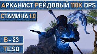 TESO: Necrom - Мастер рун (Arcanist) | 110к dps | Стамина | Для рейдов - топ контент | 2 панели