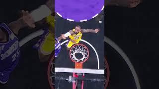 LeBron James' INSANE chase down block and score #lakers