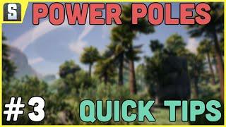 Poles & Power Lines - Satisfactory Tips (Part 3) #shorts