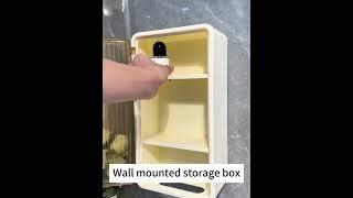1pc Modern Minimalist Bathroom Storage Box - Features Compartments, 36.5cm x 20cm Size.