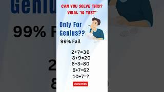  Unlock Your Brain Power: IQ Questions and Math Riddles Galore! #geniusmind