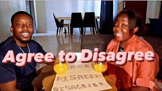 Married Couple plays " Agree to Disagree"