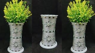 How to make flower vases from plastic cups | Plastic Cup Recycling