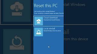 Factory reset Windows 11