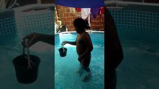 Mi hija lucero haciendo magia en la pile