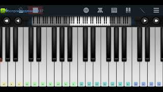  Лететь Антон Беляев  Perfect Piano tutorial на пианино одним пальцем