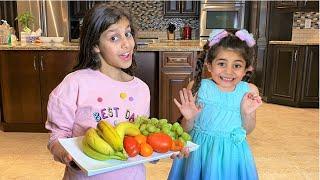 Deema teaches Sally to eat healthy food and exercise