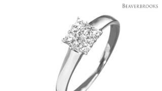 Beaverbrooks DA2947 cluster ring 360 product video