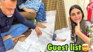 Papa ne guest list mai saba or bhabhi ke ghar walon ka name he nhi dala | 500+ guest na hojai