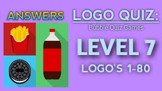 LOGO QUIZ | LEVEL 7 ANSWERS, LOGO 1-80