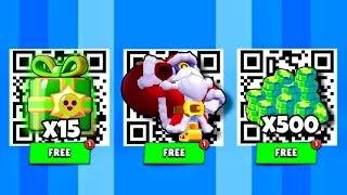 FREE!  x15 CHRISTMAS GIFTSBRAWLER SKIN QR CODE