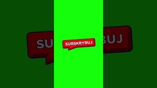 Przycisk Subskrybuj green screen