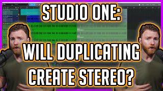 Audio 101: Will duplicating a track create a stereo effect?