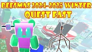 HOW TO DO STICK BUG & GUMMY BEAR QUEST FAST *BEESMAS 2024-2025 WINTER UPDATE* [] ROBLOX