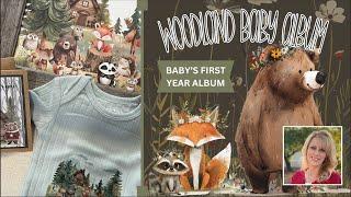 WOODLAND BABY FIRST YEAR KEEPSAKE ALBUM!