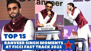Top 15 Ranveer Singh Funny Moments at FICCI Frames 2022 | @KaunBolaaBollywood