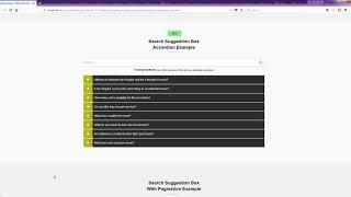 Custom Search Keywords In Suggestion Box | Searchable Accordion Plugin | jQuery Plugin