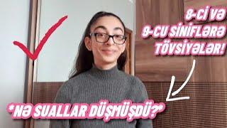 8-ci və 9-cu siniflərə tövsiyələr! Q&A  /Buraxılış imtahanında nə düşmüşdü?/ Zarifellaa