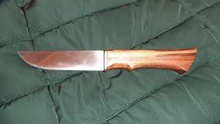 Нож из косы - рукоять из ореха - A knife from a braid is a handle from a nut