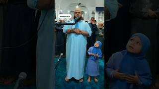 Imam Walid Mahsas joined by a little girl during prayer #taraweehprayer #2024 #algeria