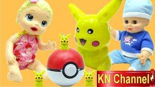 KN Channel Đồ chơi nhật bản LÀM BÁNH TRỨNG POKEMON | ĐỒ CHƠI POPIN COOKIN CỦA BÉ NA