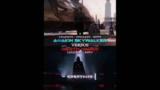 Anakin Skywalker VS Darth Vader | Legends #trending #starwars #shorts