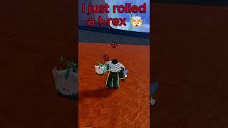 I rolled t-rex fruit! #trex #bloxfruits #roblox #yt #viral #shorts #rolling