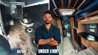 I Built The Ultimate Luxury Camper Van For Less Than $10k | Full Build Start to Finish