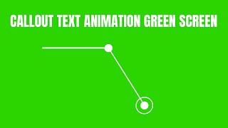 Simple Callout Text Animation Green Screen