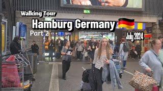 Hamburg Germany   Walking Tour, Day Walk in Hamburg City, Germany-Part 2 Summer 2024