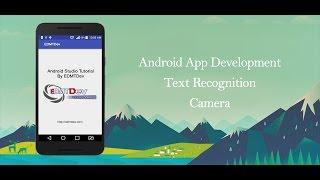 Android Studio Tutorial - Text Recognition by Camera using Google Vision