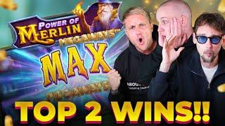 POWER OF MERLIN BIG WINS & INSANE WINS - STREAMERS TOP 2 WINS!! ‍️