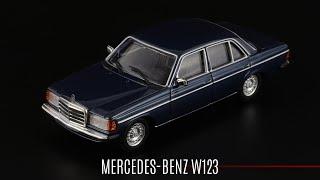 Mercedes-Benz 230E W123 Lapisblau // Minichamps // Масштабные модели автомобилей Германии 1:43