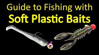 How to Fish with Soft Plastics for Beginners - Swimbaits and Craw Baits (underwater footage)