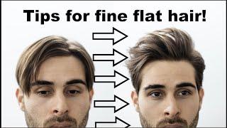 Adding volume to flat hair