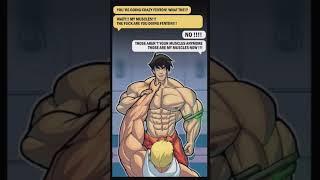 brother's muscle theft || make a story || muscle growth comics
