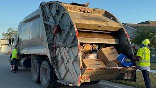 Massive Garbage Truck Compilation: Roaring Old WM Rear Loaders in Clay County