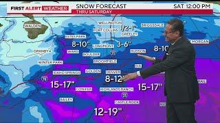 Heavy snow set to bury Denver and Front Range for Friday